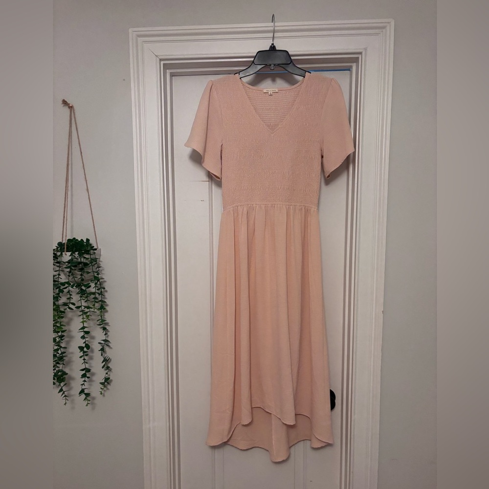 Tea n Rose Blush High Low Dress
